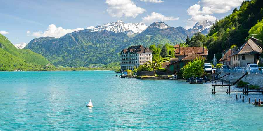 Cruising the serene waters of Lake Annecy