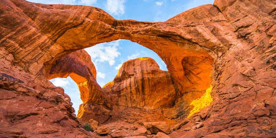 Admiring the otherworldly landscapes of Arches National Park